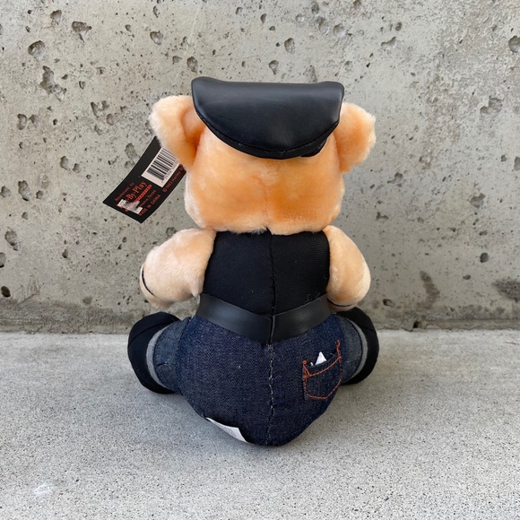 Vintage Harley Davidson Pig Plush Stuffed Animal Toy - Picture 5 of 8